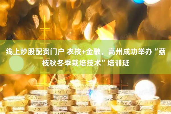 线上炒股配资门户 农技+金融，高州成功举办“荔枝秋冬季栽培技术”培训班