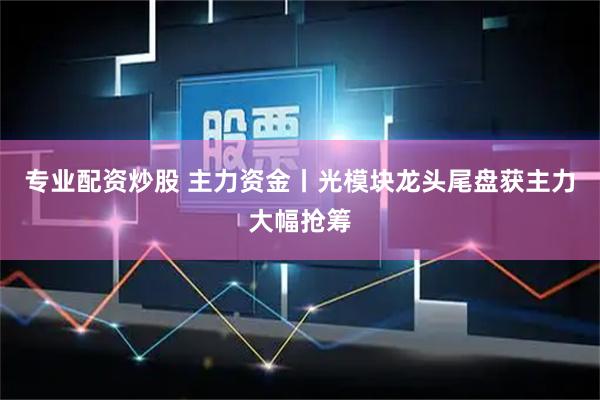专业配资炒股 主力资金丨光模块龙头尾盘获主力大幅抢筹